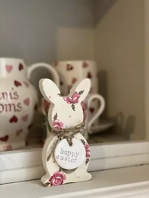 Buy Emma Bridgewater Themed Wooden Easter Creme Egg Bunny - Scattered Rose • 13£