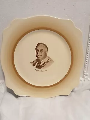Buy Royal Staffordshire Pottery WW2 Patriotic Plate President Roosevelt RARE 9   • 85£