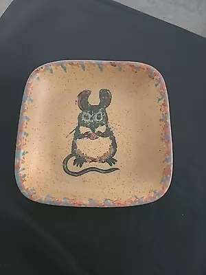 Buy Vintage Honiton Pottery Pin Dish, Mouse Decoration. Signed FR To Base. • 5£