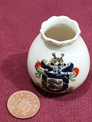 Buy Crested Ware China Willow Art Vase Pot Brighton (C1) • 4.99£