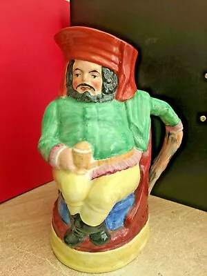Buy Old Staffordshire Ware Falstaff 1800s Shakespeare Character Jug England Antique • 22£