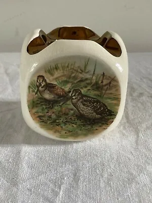 Buy Vintage Dunhill Gray's Pottery Staffordshire Cigarette Cube Pheasant Pattern • 10£