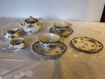 Buy Crown Ducal Ware Pink Rose Tea For 2. Teapot 2 Cups & Saucers Plate Jug And Bowl • 32£