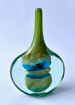 Buy Vintage Mdina Lollipop Vase 20cm Cut Ice Style Michael Harris Design • 185£