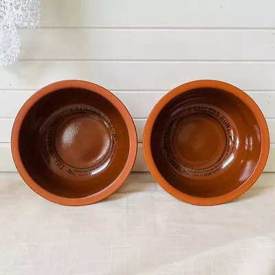 Buy Vintage Vintage Henry Watson Pottery The Original Suffolk Kitchen Bowl X 2. 15cm • 20£