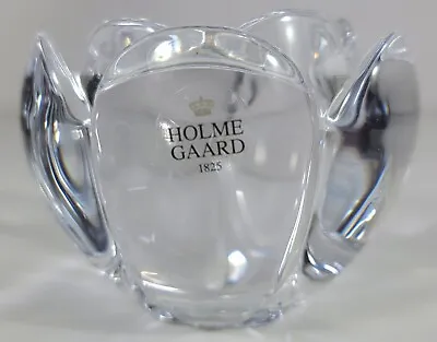 Buy Vintage Holmegaard Art Glass Lotus Tealight Candle Holder By Torben Jørgensen • 25£
