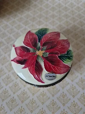 Buy Old Tupton Ware Trinket Dish Ceramic Hand Painted Poinsettia Christmas Vintage  • 15£