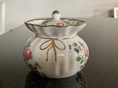 Buy Vintage Fenton English Bone China Lidded Trinket Pot Floral • 9.99£