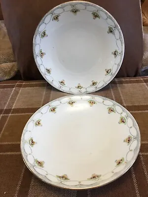 Buy Vintage/antique Fenton China The Ray Bowls X2 9 Inch Round • 4.50£