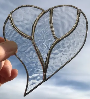 Buy Stained Glass Heart. Light Catcher. Handmade  • 8£