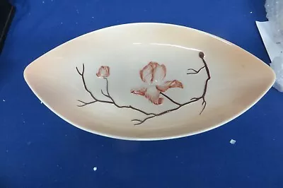 Buy Vintage Carlton Ware Pink Magnolia Flower Oval Hors D'oeuvres Dish • 5£