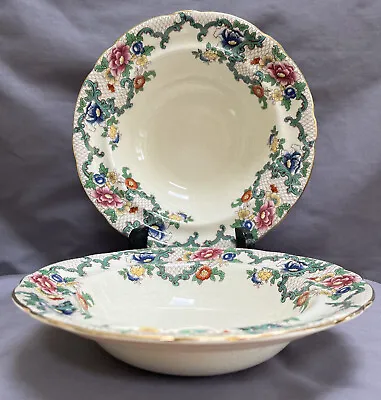 Buy 2 X Vintage, Royal Cauldon VICTORIA 18cm/7”Rimmed Small Bowls. • 14.99£