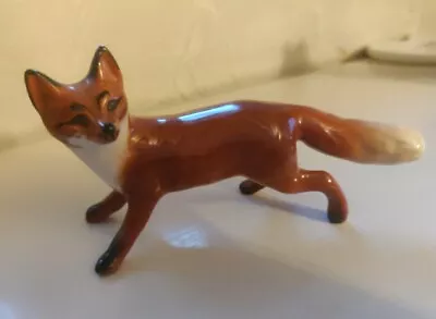Buy Vintage Beswick Standing Fox Figurine With White Tipped Tail & Glazed Finish.  • 5.99£