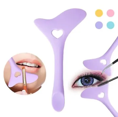 Buy Eyeliner Stencil Silicone Reusable Eye Makeup Aid Tool Cream Applicator (purple) • 3.19£