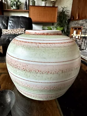 Buy Vintage Small Denby Vase With Striped Glaze • 15£