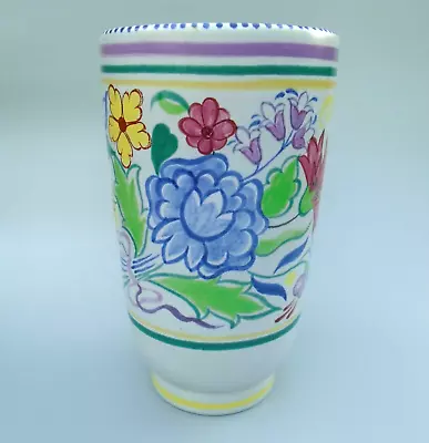 Buy Poole Pottery Large 9¼  Vase, Traditional Handpainted Floral Design X/BN • 39.95£
