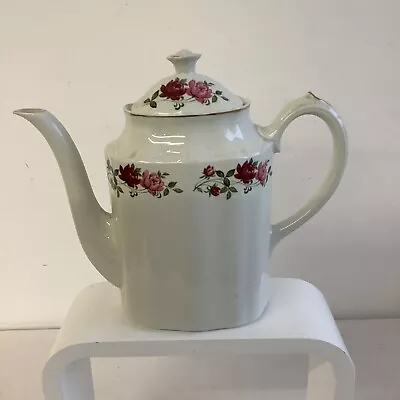 Buy Ridgway Ironstone Floral Flower Tall Ceramic Teapot Coffee Pot • 15.95£