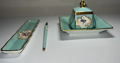 Buy Vintage Hammersley & Co. Bone China Inkwell & Fountain Pen - Made In England • 758.67£