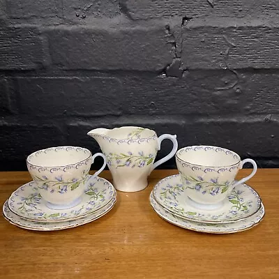 Buy Shelley China Tea For Two Harebell Pattern 13590 B152 • 59.99£