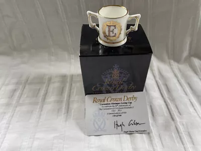 Buy Royal Crown Derby , Miniature Loving Cup - HM The Queen (B) • 19.50£
