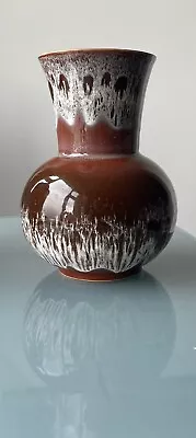 Buy Vintage Kingston Pottery, Hull. Brown Drip Glaze Vase. Mid Century. Retro • 10£