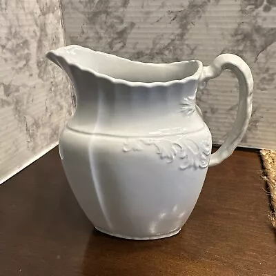 Buy Antique Royal Ironstone China White Pitcher- W.H. Grindley & Co. England • 65.46£