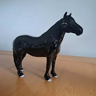 Buy Superb Beswick Black Fell Pony Dene Dauntless Horse Model 1647 • 90£