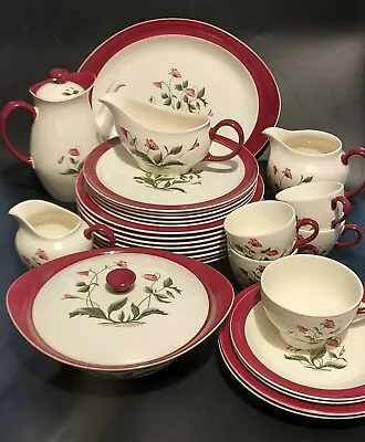 Buy Wedgwood Mayfield Ruby Dinner And Tea Wares - Sold Individually 1960s • 7£