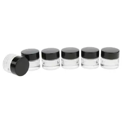 Buy 6x 5g Travel Glass Empty Cosmetic Sample Container Jars Pot Small Mini Box • 7.94£