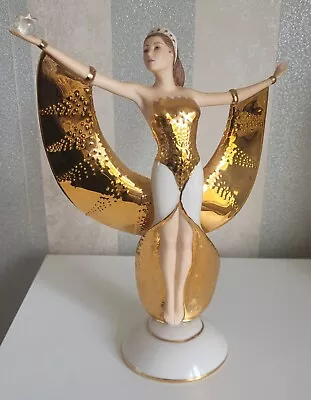 Buy Franklin Mint Figurine 1989 Sunrise In Gold Porcelain Figurine • 90£
