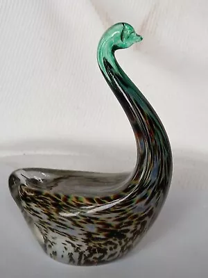 Buy Avondale Green / Brown Multicolored Glass Bird Ornament Paperweight  • 7.99£