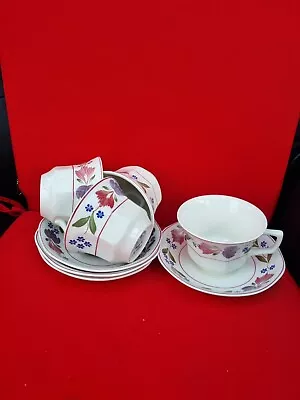Buy Set X 4 Adams Old Colonial Teacups And Saucers Made In England. • 20£