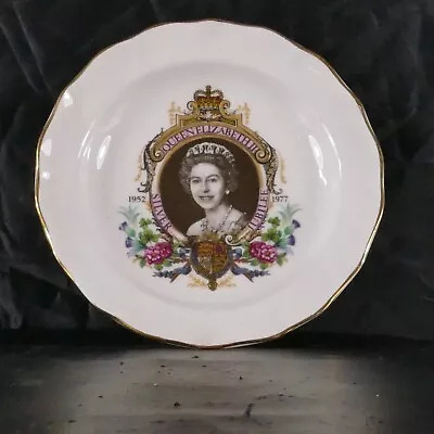 Buy Royal Silver Jubilee Of Queen Elizabeth II Small China Plate 1977 By Duchess • 6.62£