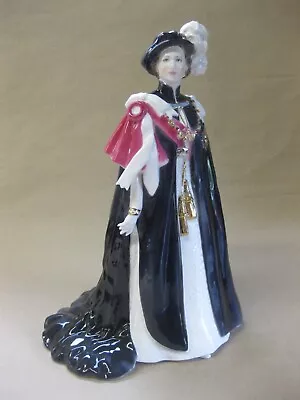 Buy Royal Worcester Bone China Figure ~ Queen Elizabeth II - The Order Of The Garter • 179.99£