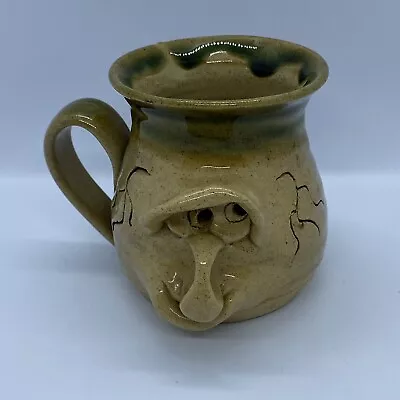 Buy Vintage Collectable Studio Art Pottery Ugly Face Mug - Unmarked • 6£