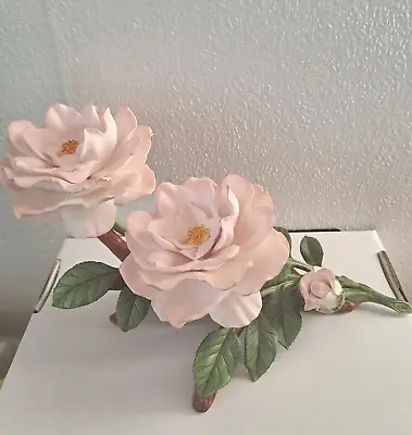 Buy Lenox Garden Porcelain Flower Figurine, Celestial Rose White With Shade Of Pink • 95.99£