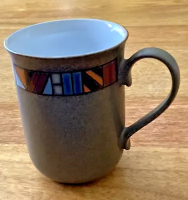 Buy Vintage Denby Marrakesh Straight Sided Mug  Brown Mosaic Rim • 14.99£