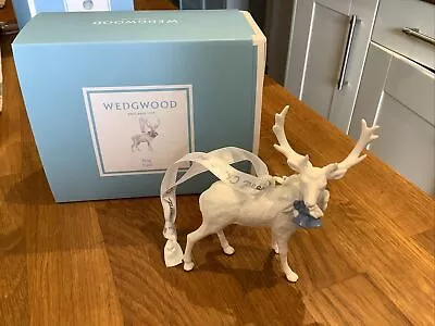 Buy Wedgwood Jasperware Christmas Tree Stag Decoration Bnib • 34£