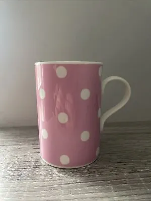Buy Cath Kidston Queens Fine Bone China Pink And White Polka Dot Mug - 10.5cm High  • 11£