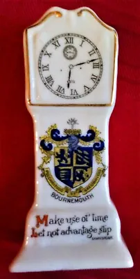 Buy Crested Ware -  BOURNEMOUTH -  GRAND FATHER CLOCK - ARCADIAN MADE • 3.39£