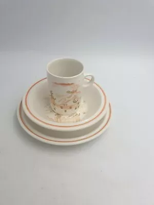 Buy Vintage Children's Nursery Rhyme Tea Trio Set Cup Plate Bowl- Hey Diddle Diddle • 18.99£