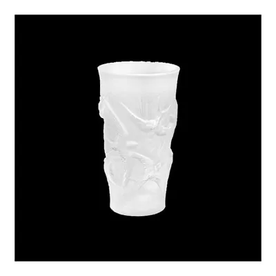Buy GENUINE LALIQUE Hirondelles Small Vase Clear Crystal 10644600 FREE UK DELIVERY • 475£