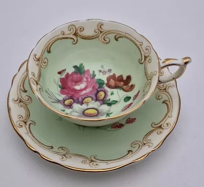 Buy Gilded Fine Bone China Paragon Cup & Saucer Floral Roses - Perfect • 14.99£