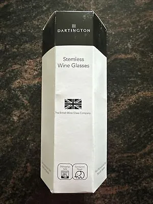 Buy Set Of 2 Dartington Stemless Wine Glasses | Made In UK | Brand New • 13.99£