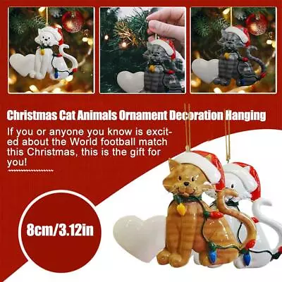 Buy Christmas Tree Cartoon Cat Pet Hanging Ornament Decoration 2023 • 3.28£