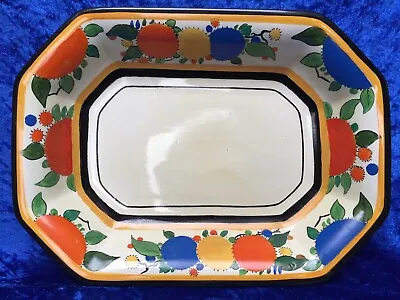 Buy J.H. Weatherby & Sons, FALCON WARE, Hand Painted 12'' Art Deco Tray #4659 C.1936 • 12.99£
