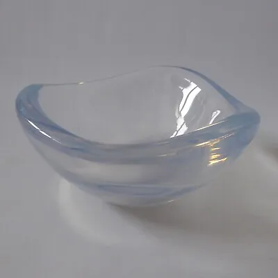 Buy Large Orrefors Selena Sven Palmqvist Vintage Art Glass Opaline Bowl, Opal 1950s • 45£