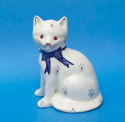 Buy RYE POTTERY Hand Painted Model Of A CAT - Signed RR • 12.50£
