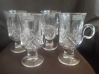 Buy Set Of 4 Crystal Dublin Collection Irish Coffee Glasses 5 ¼” • 32.06£