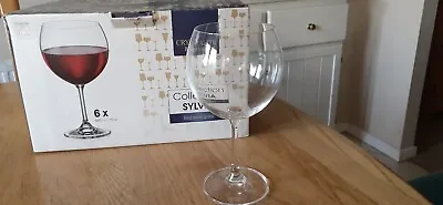Buy Wine Glasses - Set Of 6 Crystalite Bohemia Large Red Wine Glasses • 15£